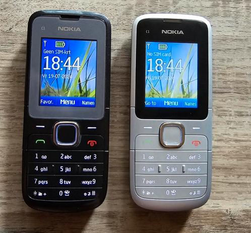 Nokia C1-01 degelijke Mobiele telefoon 2 stuks nieuwe Accu