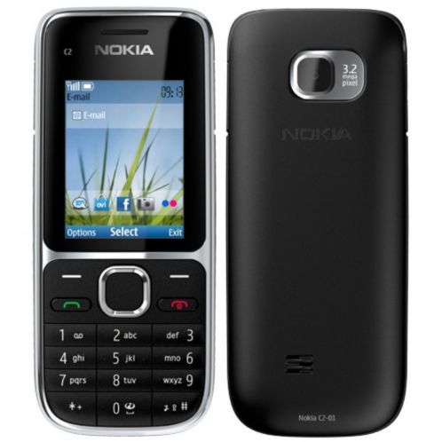 nokia c2 01 met doos,lader,koptelefoon en boekje