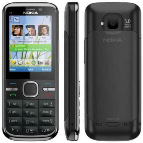 Nokia C5-00 Kleur zwart 5MP Nieuw met garantie en factuur.