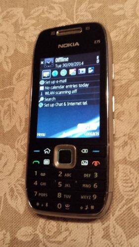 Nokia E75 in originele doos met alle toebehoren