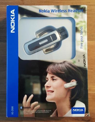 Nokia HS-26W bluetooth headset, nieuw in doos.