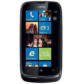 Nokia Lumia 610 Zwart  Gebruikt  12 mnd. Garantie