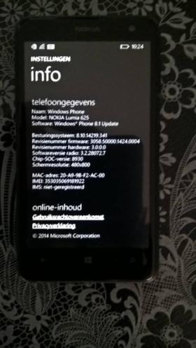 Nokia Microsoft Lumia 625 z.g.a.n.
