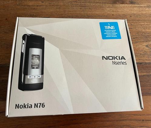 Nokia N76 telefoon - vintage compleet met toebehoren, zwart