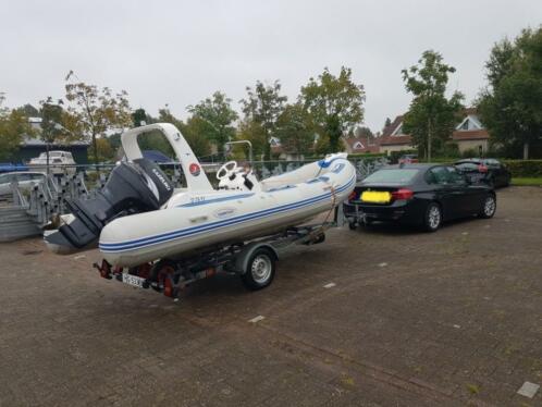 Norfox 5.2 rib 70 pk Suzuki, stille viertakt  pega trailer