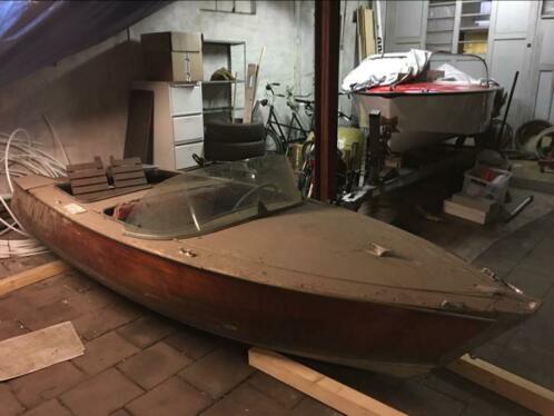 Norson mahonie houten speedboot project