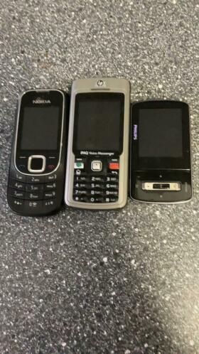 Nostalgische mobiele telefoons 3 stuks