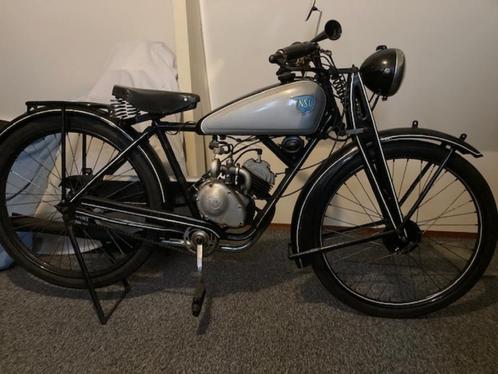 NSU Quick 100cc 1938 en een ABC firefly 1916 prototype.