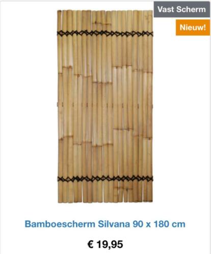Nu  19,95 Bamboe Tuinscherm, Bamboe schutting Naturel