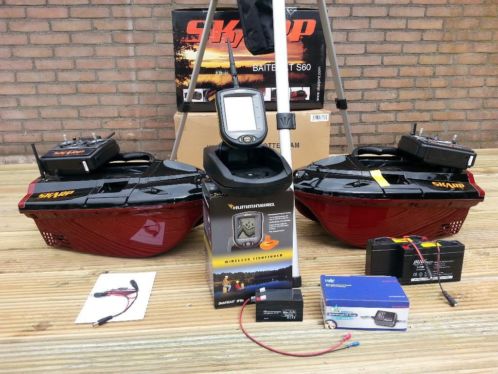 Nu 25 korting op nieuwe voerboten en fishfinders statieven.