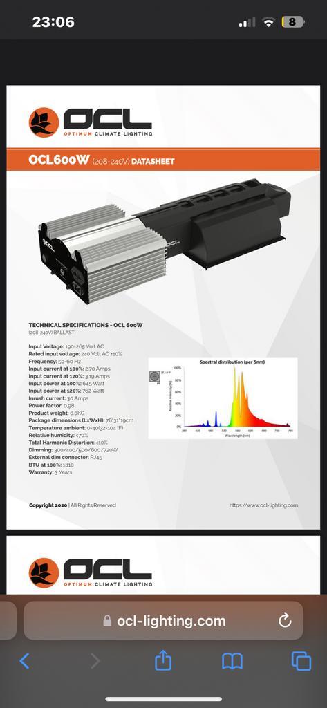 OCL X Serie 600w