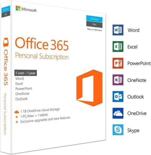 Office 365  5 Apparaten  Levenslang Geldig