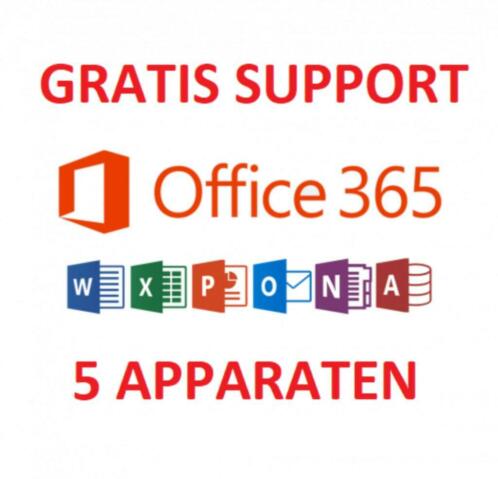 Office 365 Levenslang 5 PC  Snel geleverd  Met handleiding