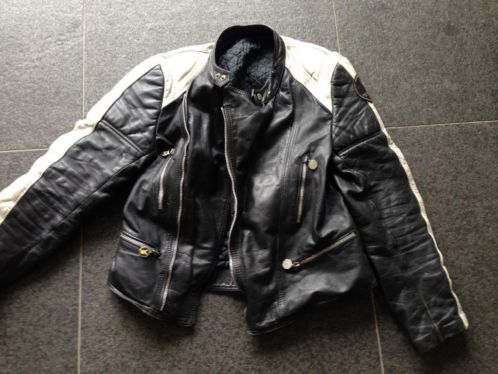 OLD SCHOOL BIKER Leren jas maat M 42