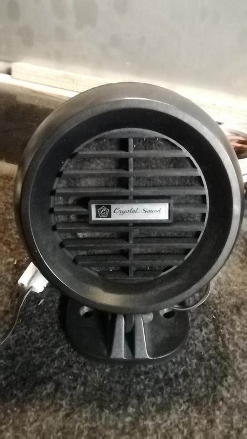 oldtimer speakers voor  op de hoedenplank crystal sound