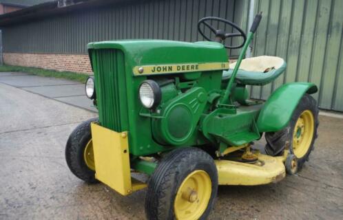 Oldtimer zitmaaier en tuin tractor te koop, John Deere, IHC