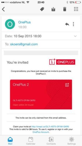 Oneplus 2 invite