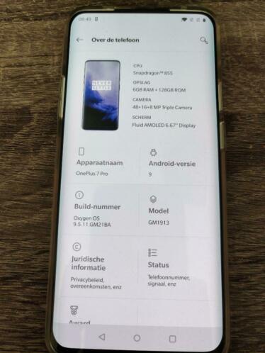 Oneplus 7 pro 6gb ram 128gb rom