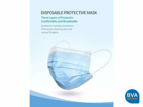 Online veiling 1000 IIR mondmaskers - BFE 100 - EN14683