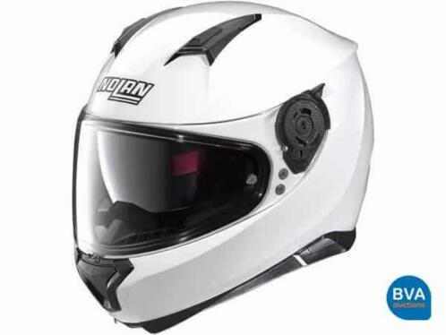 Online veiling Nolan N87 Arkad Metalic helm wit, XL, Wit