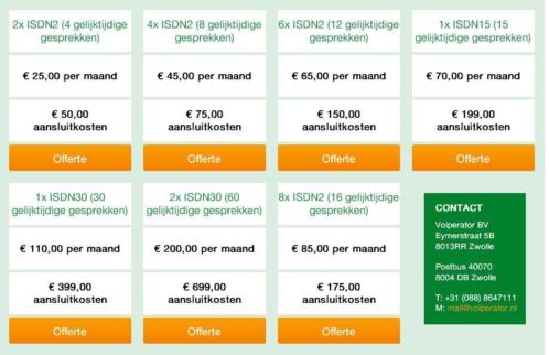 Op ISDN telefoon of hosted VoIP centrale besparen