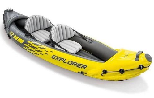 Opblaasbare kayak leuk om mee te nemen