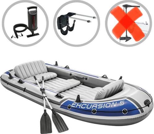 Opblaasboot Intex Excursion 5 inclusief motorsteun