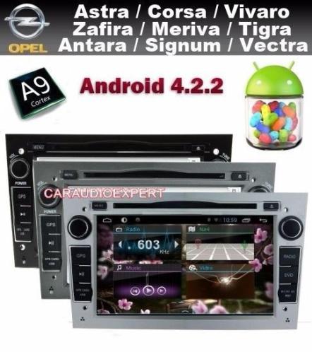 Opel Astra Corsa Meriva Vivaro radio navigatie android 4.2.2