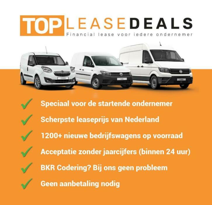 Opel Combo Cargo Edition financial lease vanaf 197,- pm