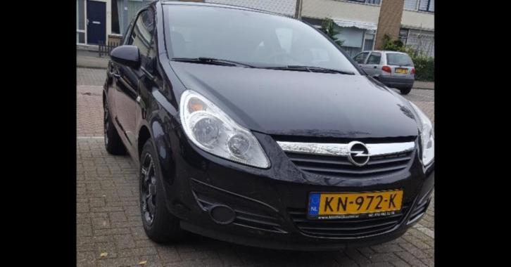 Opel Corsa 1.2 16V 3D 2009 Zwart aircoelec ramen