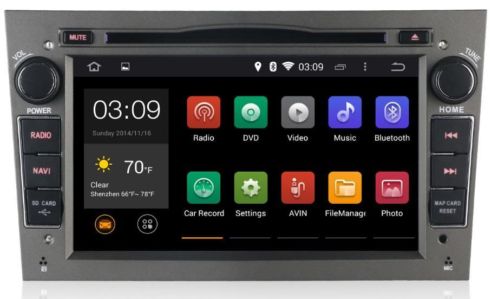 Opel vectra navigatie android 4.34 dvd carkit multitouch wif
