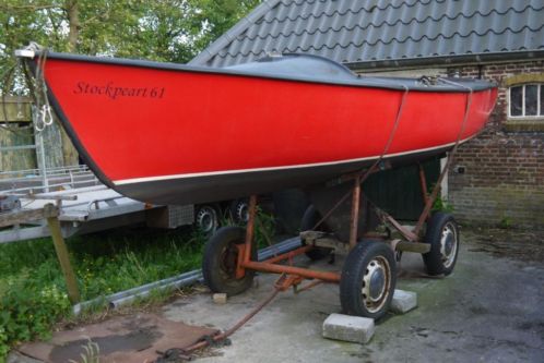 Open zeilboot polyester Stockpeart aluminium mast