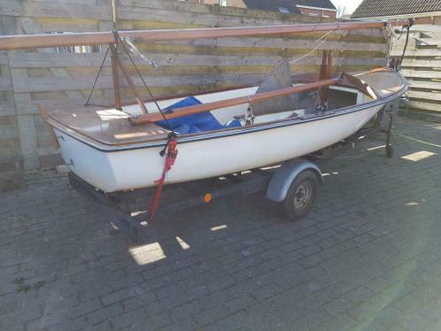 Openzeilboot polywood met trailer opknapper