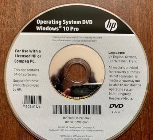 Operating System DVD Windows 10 pro