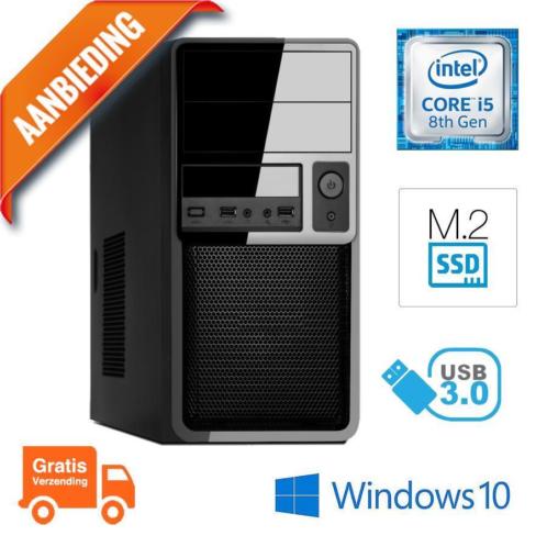 OPOP Intel Core i5 8400 8Th. 256GB m.2 SSD 8GB UHD630 W10