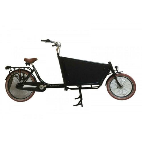 OPOP Troy Easy Cargo Bakfiets Tweewieler Zwart FietsFactory