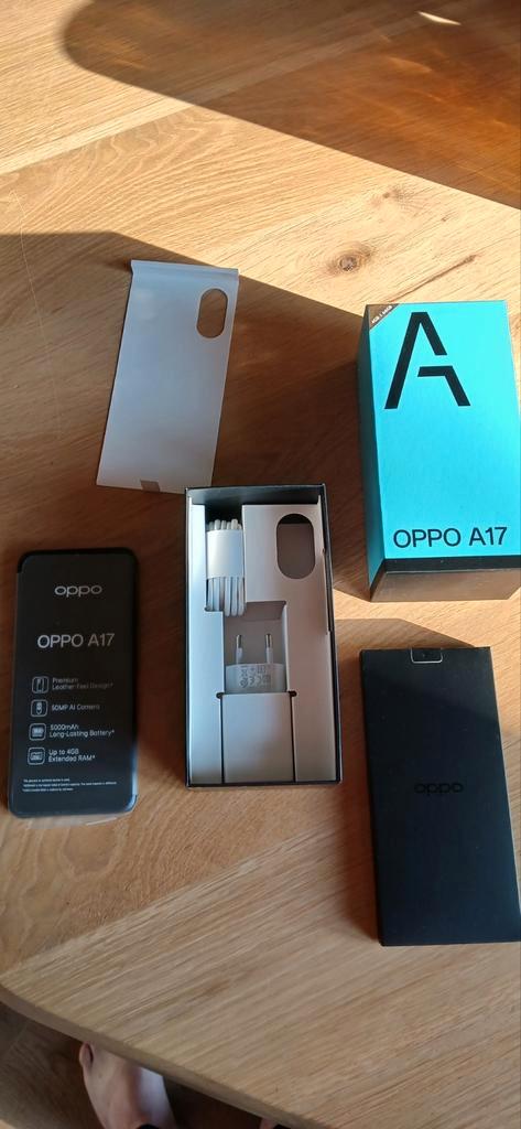 Oppo A17 64GB, zwart,  nieuw in doos.