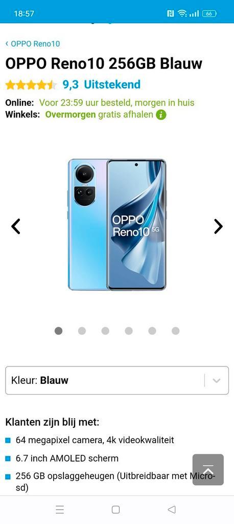 Oppo reno 10 256 gb ( ruilen voor iphone )