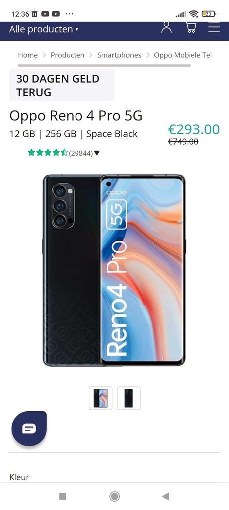 Oppo Reno 4pro 256gb