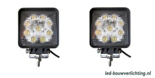 Opruiming Twee 27 Watt LED werklampen voor  62,50 LED-LAMP