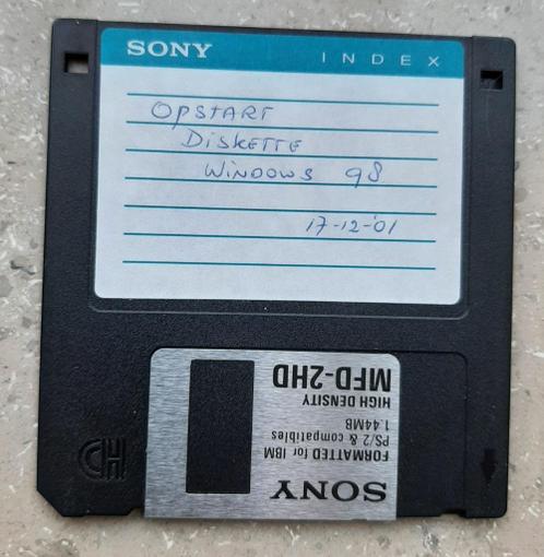 Opstart diskette Windows 98