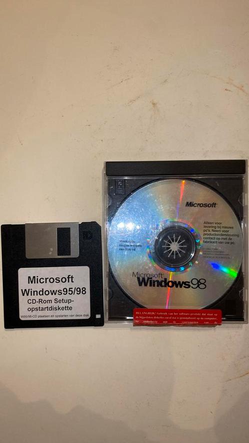Opstartdiskette en CD Windows 98