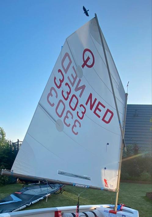 Optimist One Sail HP zeil  Optimax MK4 mastgiek MK3 spriet