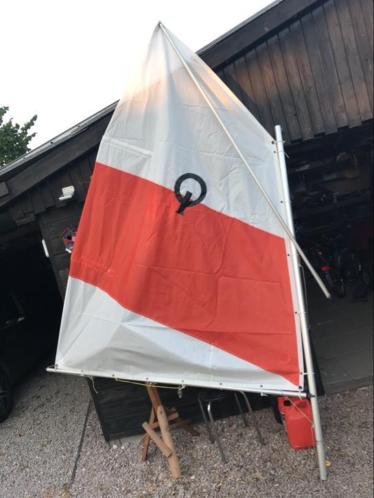 Optimist zeil nieuw incl mast giek spruit