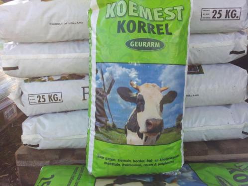 Organische koemestkorrels ( ook kippenmest ) bez. mogelijk