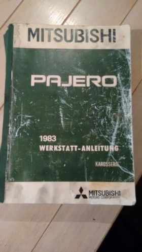Orgineel werkplaatshandboek Pajero 1983-1991