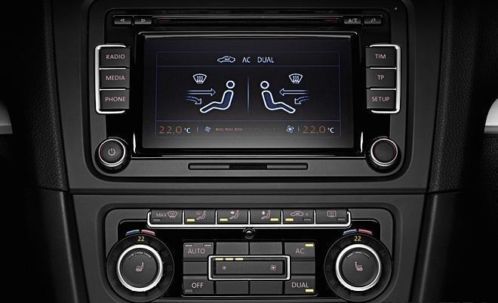 Orginele Volkswagen dubbeldin RCD 510 radio  6 cd wisselaar