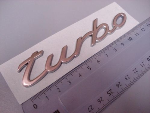 Origineel Porsche Turbo logo embleem NIEUW Nieuw Type