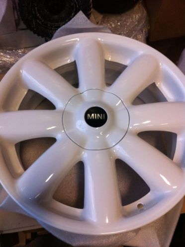 Originele 17 inch witte Mini Cooper runflat set 