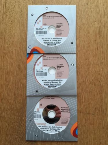 Originele  legale Microsoft Office 2010 voor Windows dvd